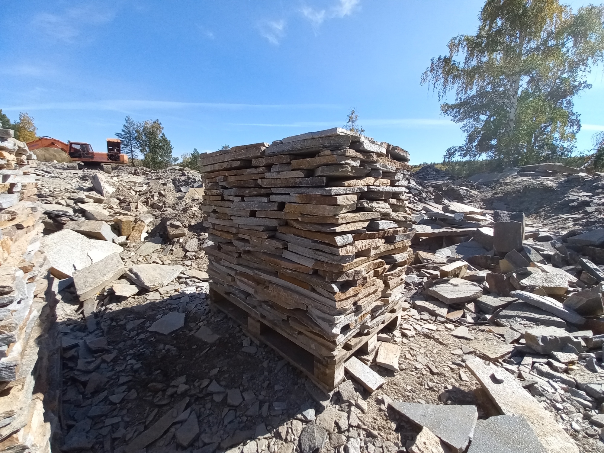 Плитняк златолит серебристый для мощения на бетон купить в Арамиле