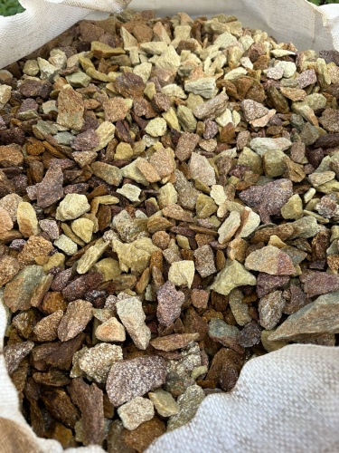 Златолит персиковый декоративная каменная крошка купить в Арамиле