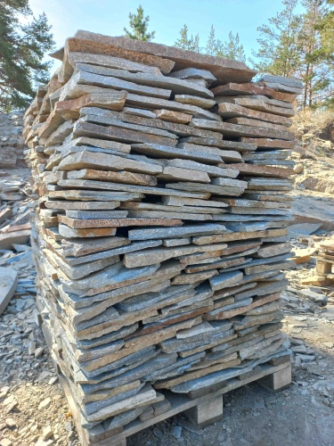 Плитняк златолит серебристый для фасада купить в Арамиле