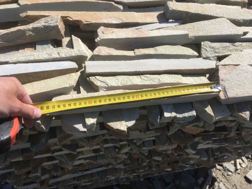 Горбушка златолит золотистый для облицовки купить в Арамиле