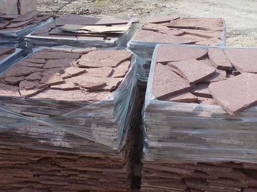 Плитняк лемезит бордовый для облицовки цоколя 20-25 мм  купить в Арамиле